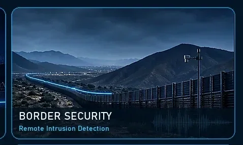 Long-range distributed fiber perimeter monitoring for borders and remote areas — application illustration