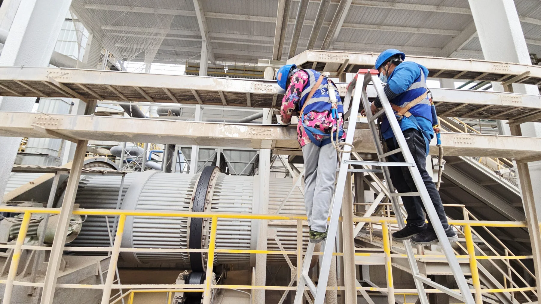 Fiber sensing for cable temperature and equipment condition across steel production — application illustration
